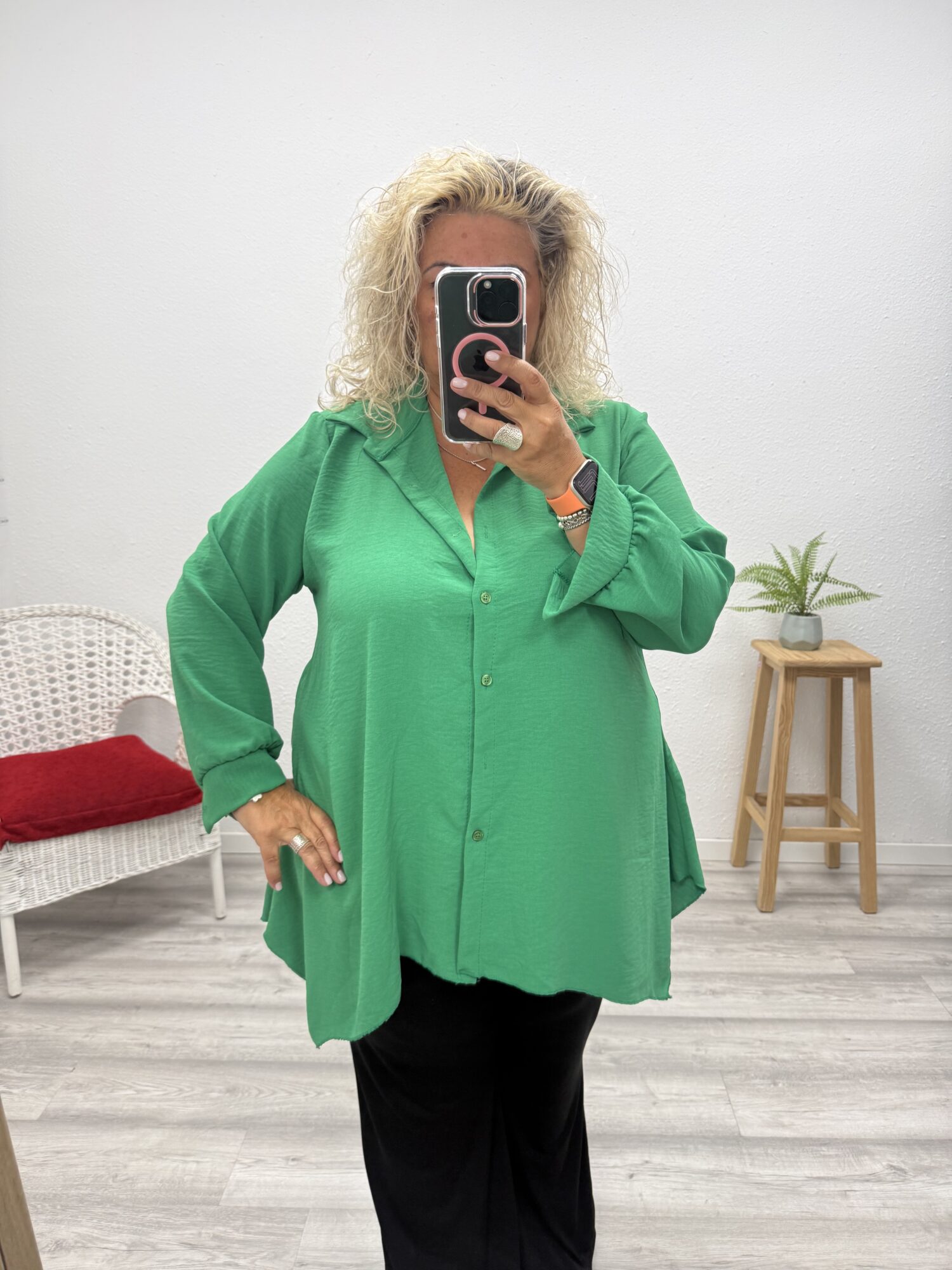 Blusa picos verde