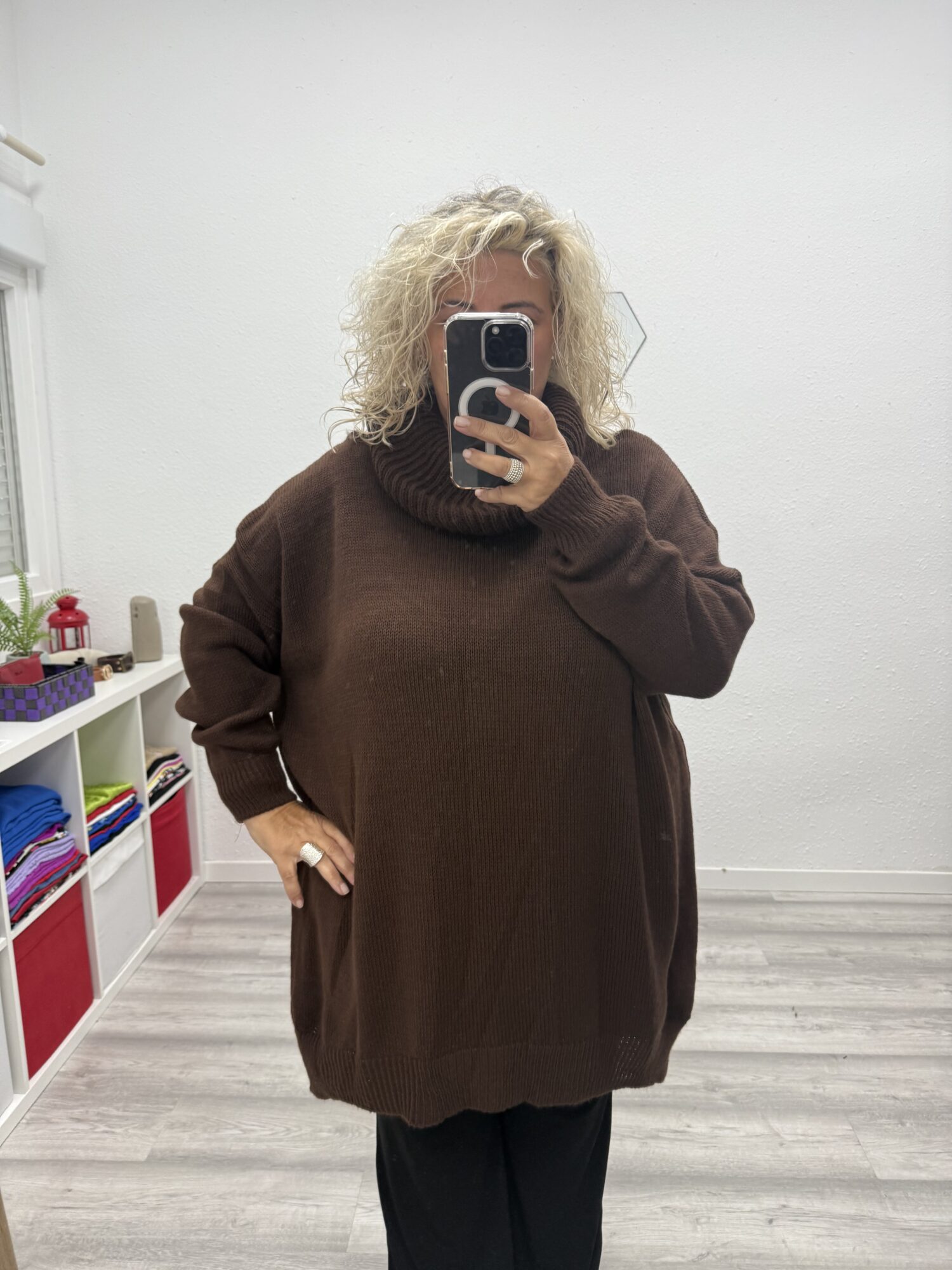 Jersey cuello chocolate