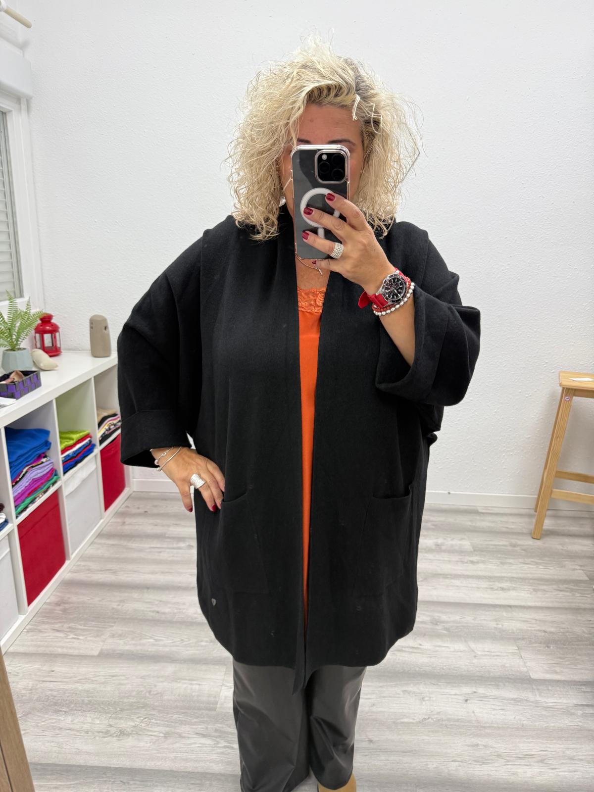 Chaqueta abrigo negro