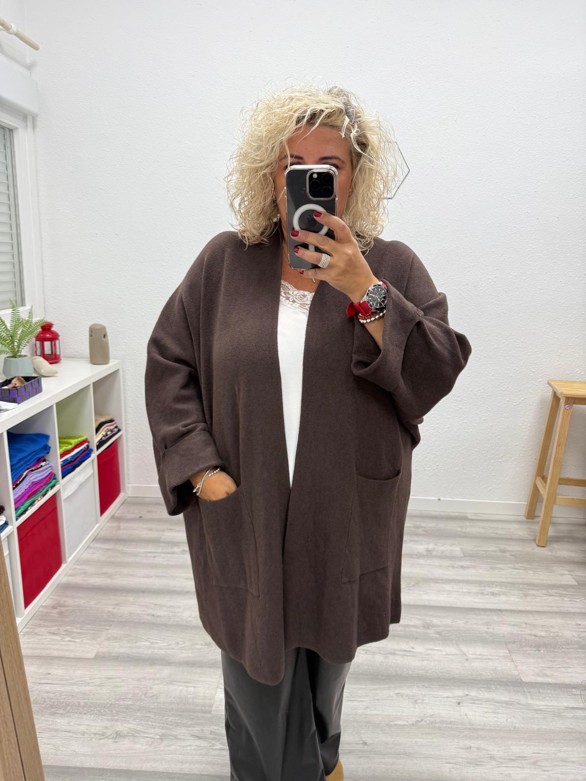 Chaqueta abrigo chocolate