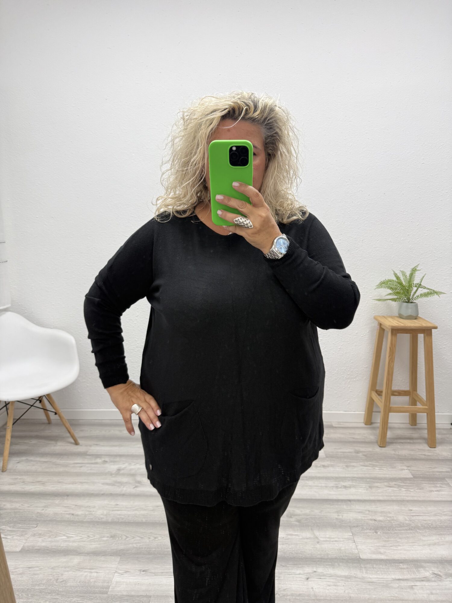 Jersey bolsillos negro
