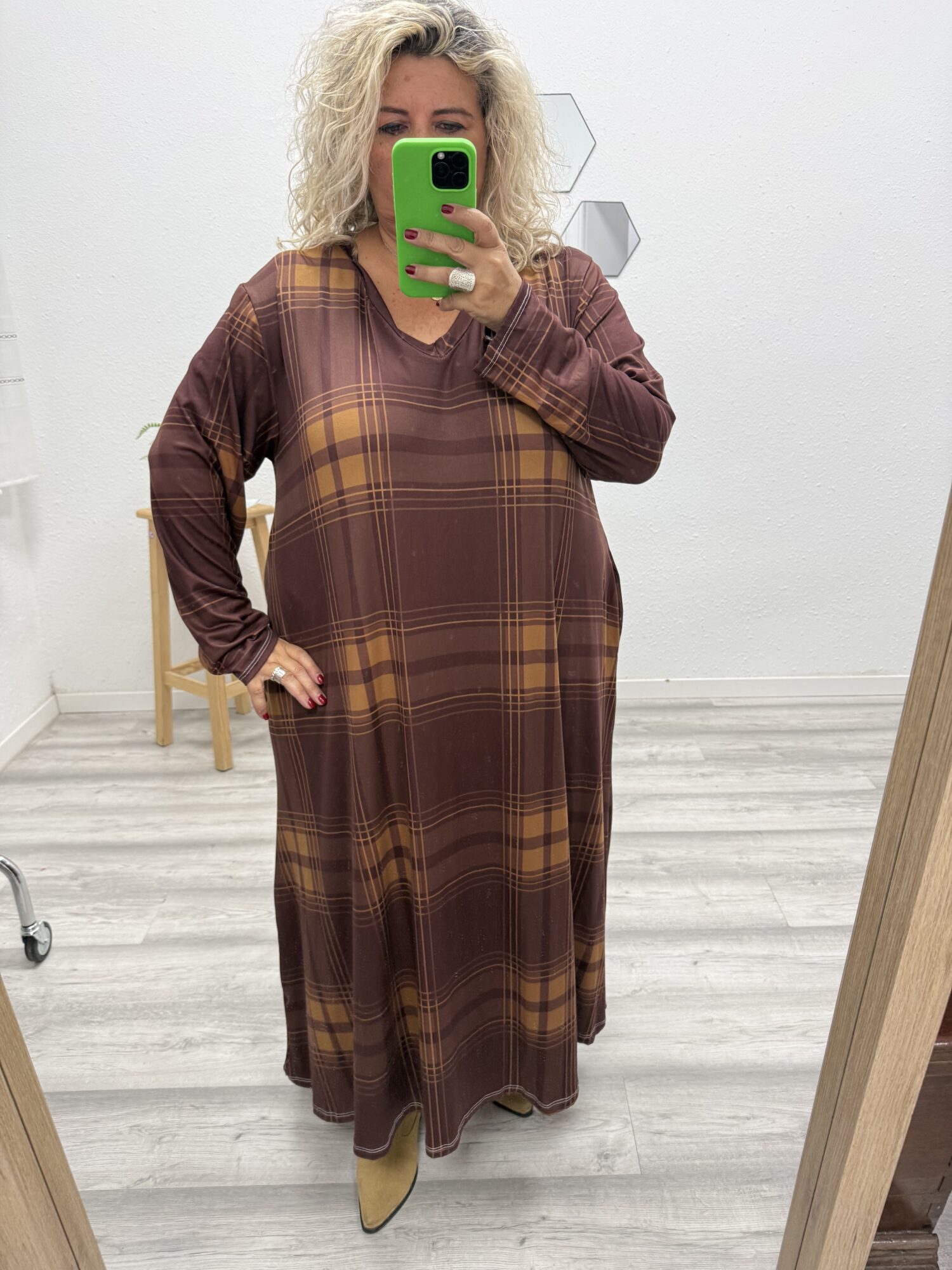 Vestido cuadros