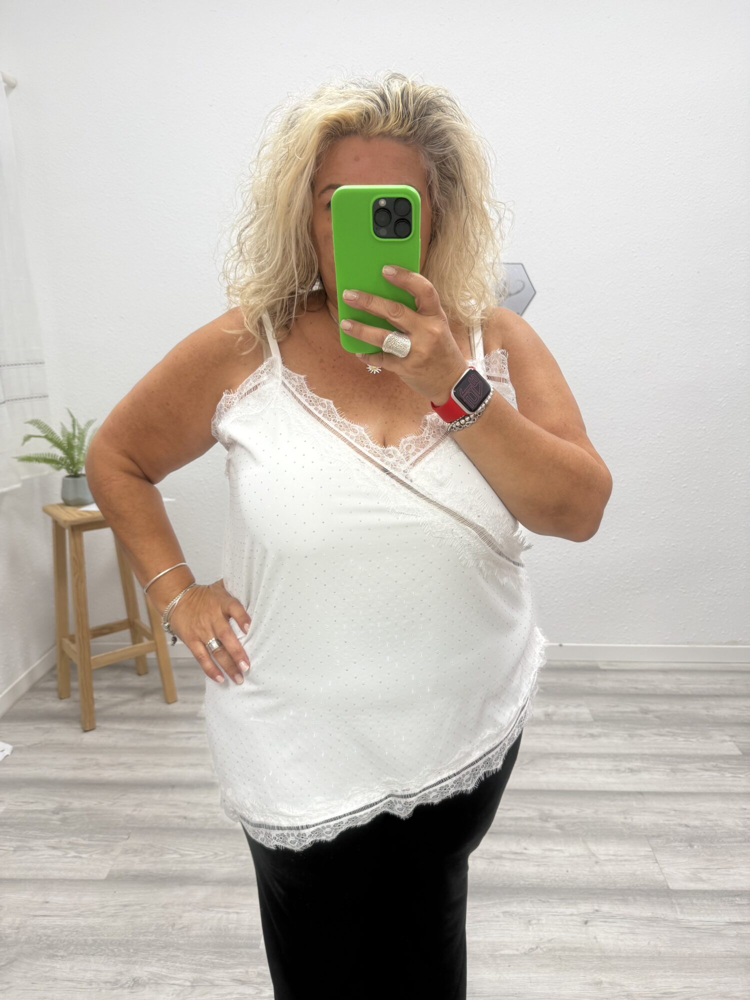 Lencero asimetrico blanco