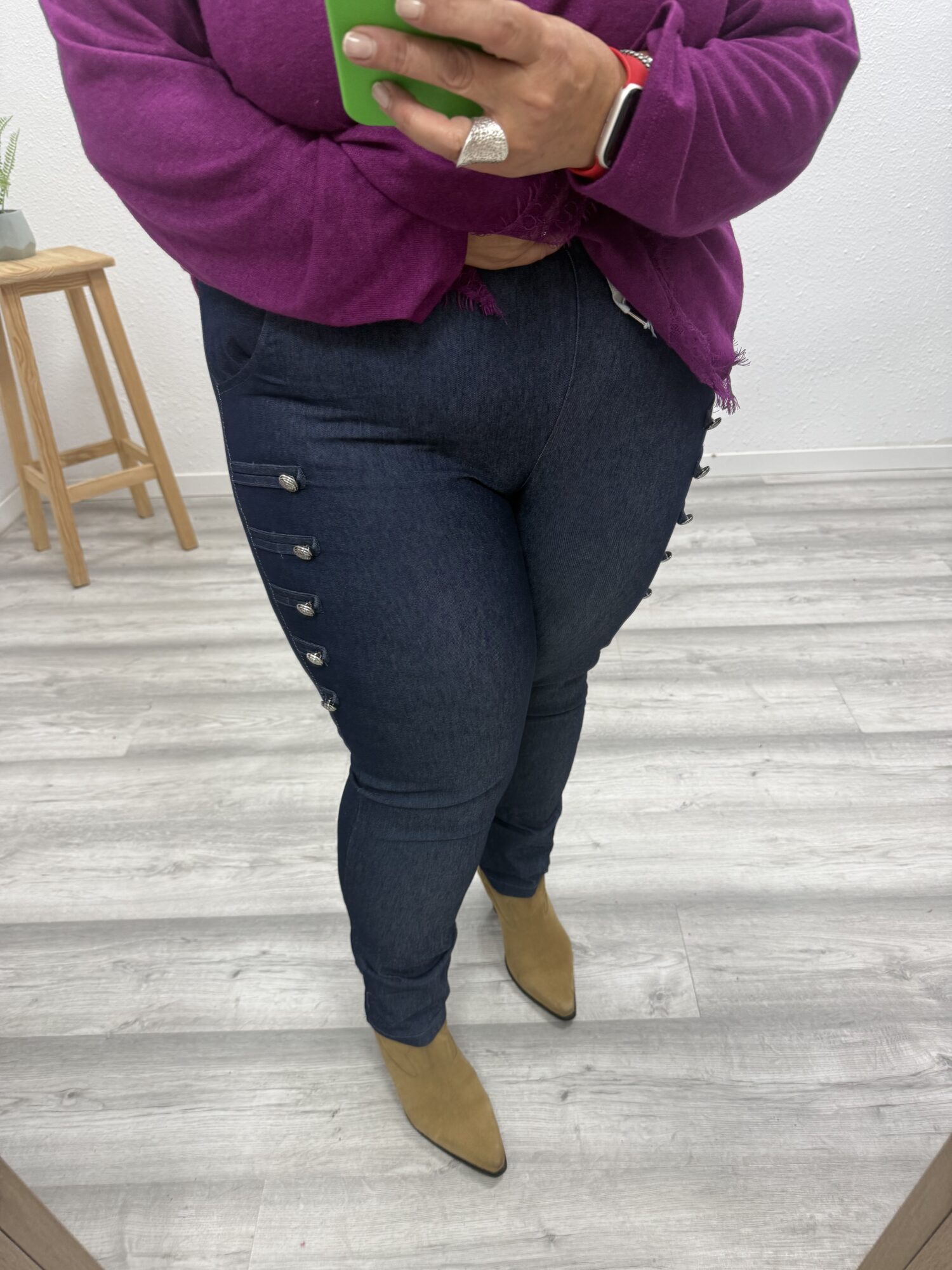 Pantalon vaquero botones